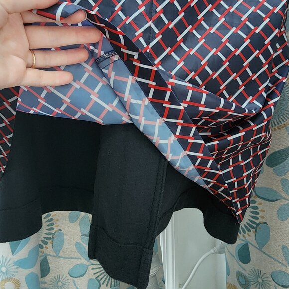 Lands' End Long Black Button-Up Coat - Picture 7 of 8